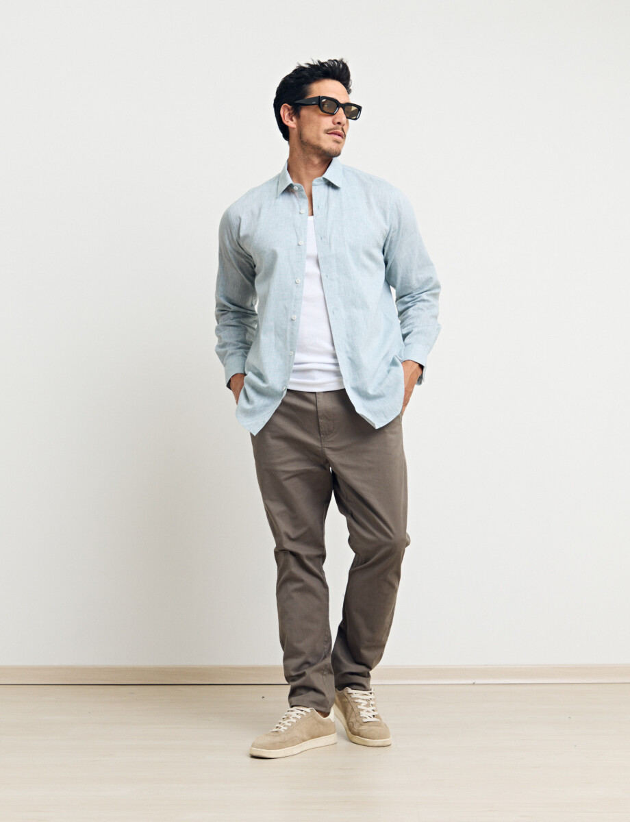 080652 PANTALON HARRY Verde Medio