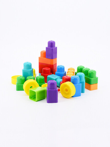 BLOQUES SET x 19 PIEZAS MULTICOLOR