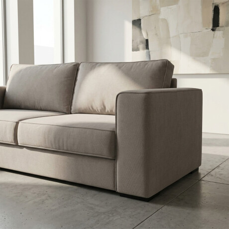 Sofá Olimpus - Microfibra - 3 cuerpos Kruger 02-152 (Beige)