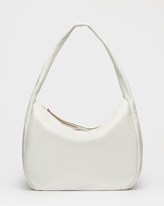 Bolso Nicky en cuero graneado Blanco