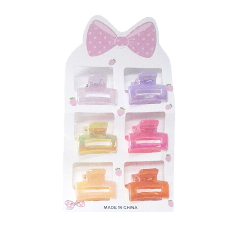 Broches pinzas de colores para el cabello 6 pcs Broches Pinzas De Colores Para El Cabello 6 Pcs