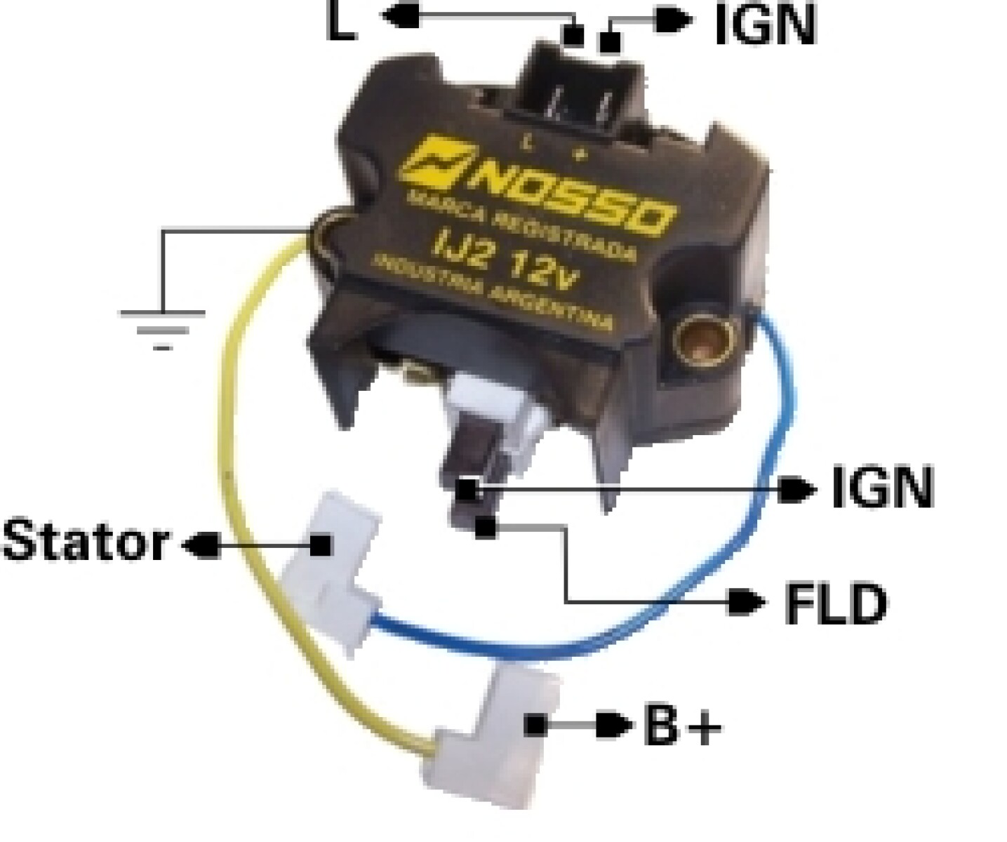 REGULADOR VOLTAJE RENAULT R18 IP.1652 NOSSO 