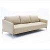 SOFA 4 CUERPOS - 100% CUERO - MODELO SANTIAGO - COLOR PERLA - PATAS CHAMPAGNE SOFA 4 CUERPOS - 100% CUERO - MODELO SANTIAGO - COLOR PERLA - PATAS CHAMPAGNE