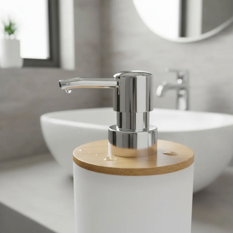 Set De Baño Juego De Accesorios Para Baño 6 Piezas Completo Color blanco