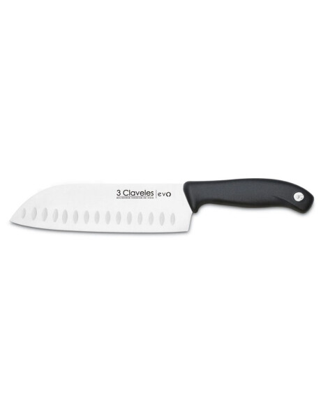 CUCHILLO SANTOKU ESTRIADO 18CM CAJA PVC EVO 3CLAVELE CUCHILLO SANTOKU ESTRIADO 18CM CAJA PVC EVO 3CLAVELE