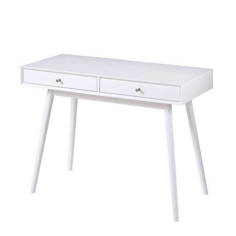 Escritorio C/ 2 Cajones Mdf 100X48X76Cm Blanco
