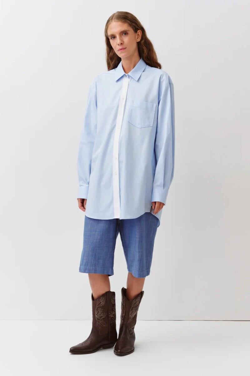 CAMISA CAMELA Celeste