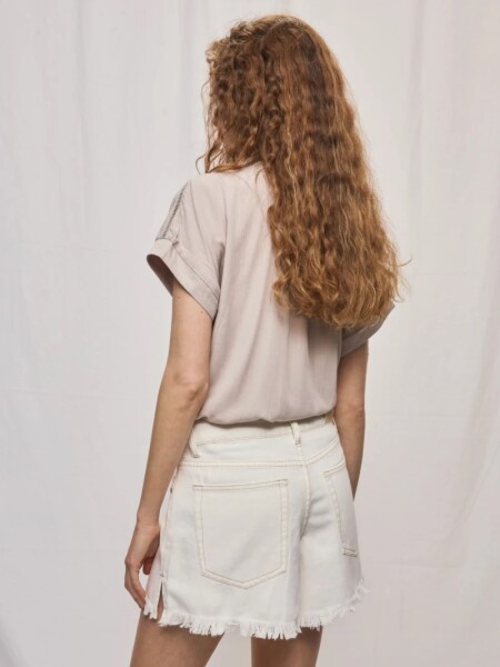 SHORT D.CASSIN OMBRA BLANCO