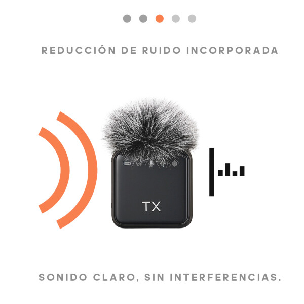 Set X2 Micrófonos Inalámbrico Profesional Iphone Usb C Atrix Variante Color Gris