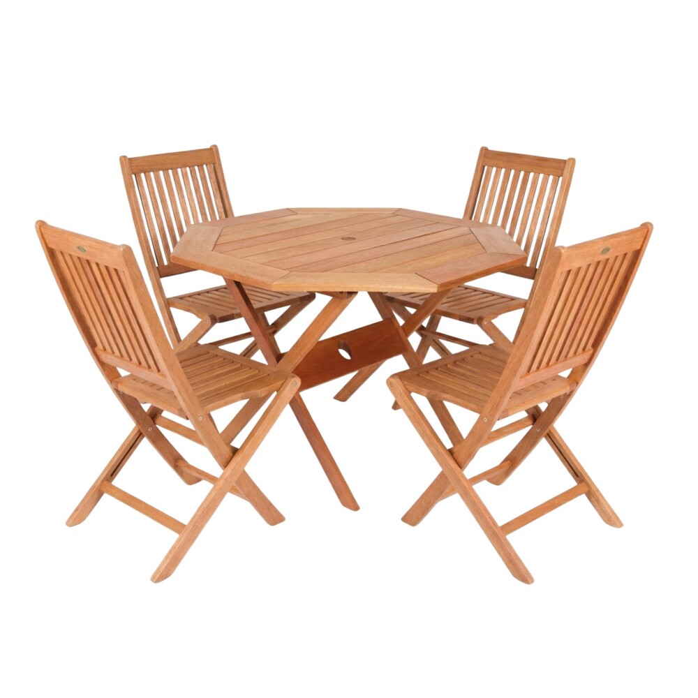 Conjunto 4 Sillas + Mesa Plegables para Patio - Ipanema Conjunto 4 Sillas + Mesa Plegables para Patio - Ipanema