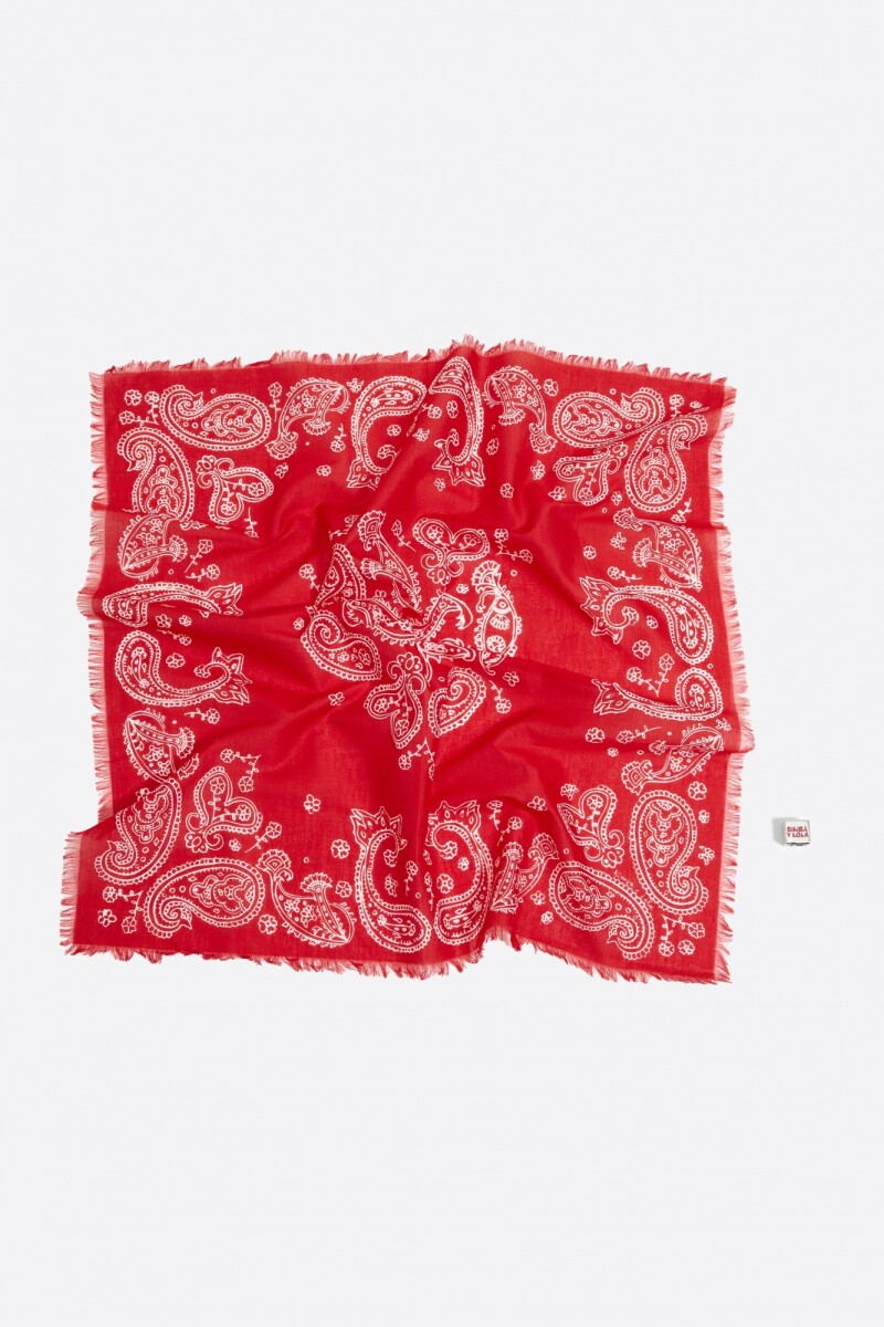 CHARM BOLSO PAÑUELO Rojo