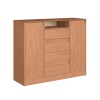 Cómoda Alba 4 Cajones 2 Puertas Cedro Cómoda Alba 4 Cajones 2 Puertas Cedro