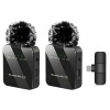 Micrófono Solapa Lumax Doble Inalámbrico Android/ios Micrófono Solapa Lumax Doble Inalámbrico Android/ios