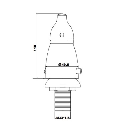 Griferia De Bidet Monocomando Aqualia Con Transferencia Cromo  35Mm CROMO