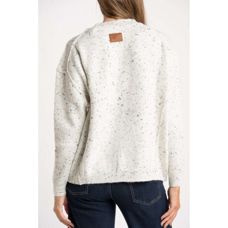 Sweater Bouttonne Gris Melange