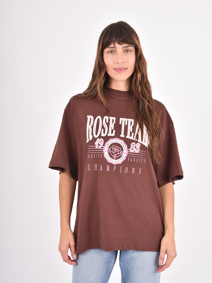 REMERA BOXARA - CHOCOLATE 
