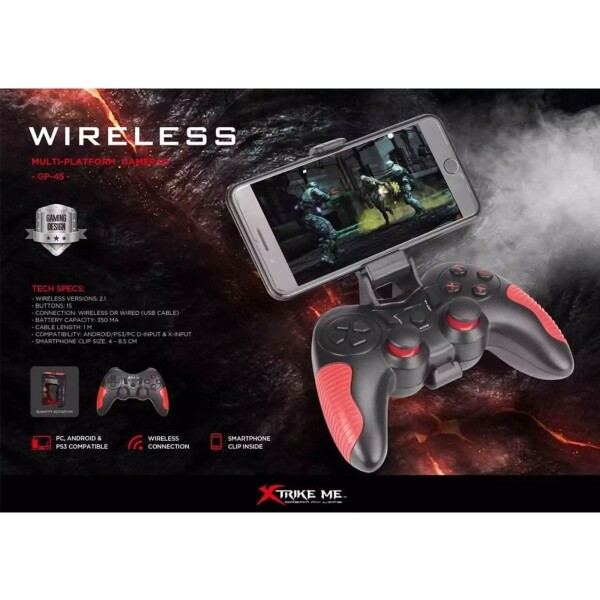 Joystick Celular Tablet Bluetooth Xtrike-me Gp-45 Gamer Joystick Celular Tablet Bluetooth Xtrike-me Gp-45 Gamer