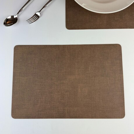 Individual de Símil Cuero 45cm x 30cm - Marrón Individual de Símil Cuero 45cm x 30cm - Marrón