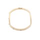 Pulsera oro 18 k rígida 2 tonos. Pulsera oro 18 k rígida 2 tonos.