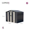 Caseta Galpon Jardin Lumax staffs Gris Oscuro 196x255x195 Caseta Galpon Jardin Lumax staffs Gris Oscuro 196x255x195
