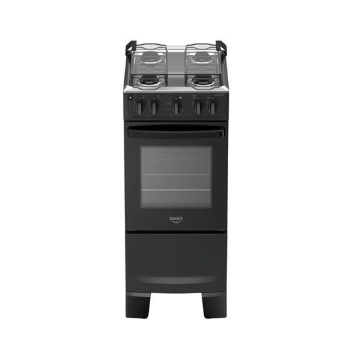 Cocina Dako Luna 4 Hornallas - Negro 