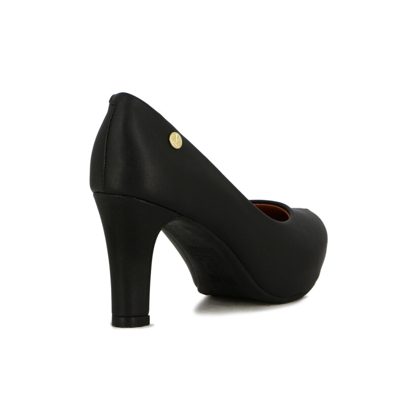 Vizzano Zapato Clasico Taco Medio Punta Redonda Negro