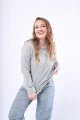 Pijama m/l Cartera Gris con Azul