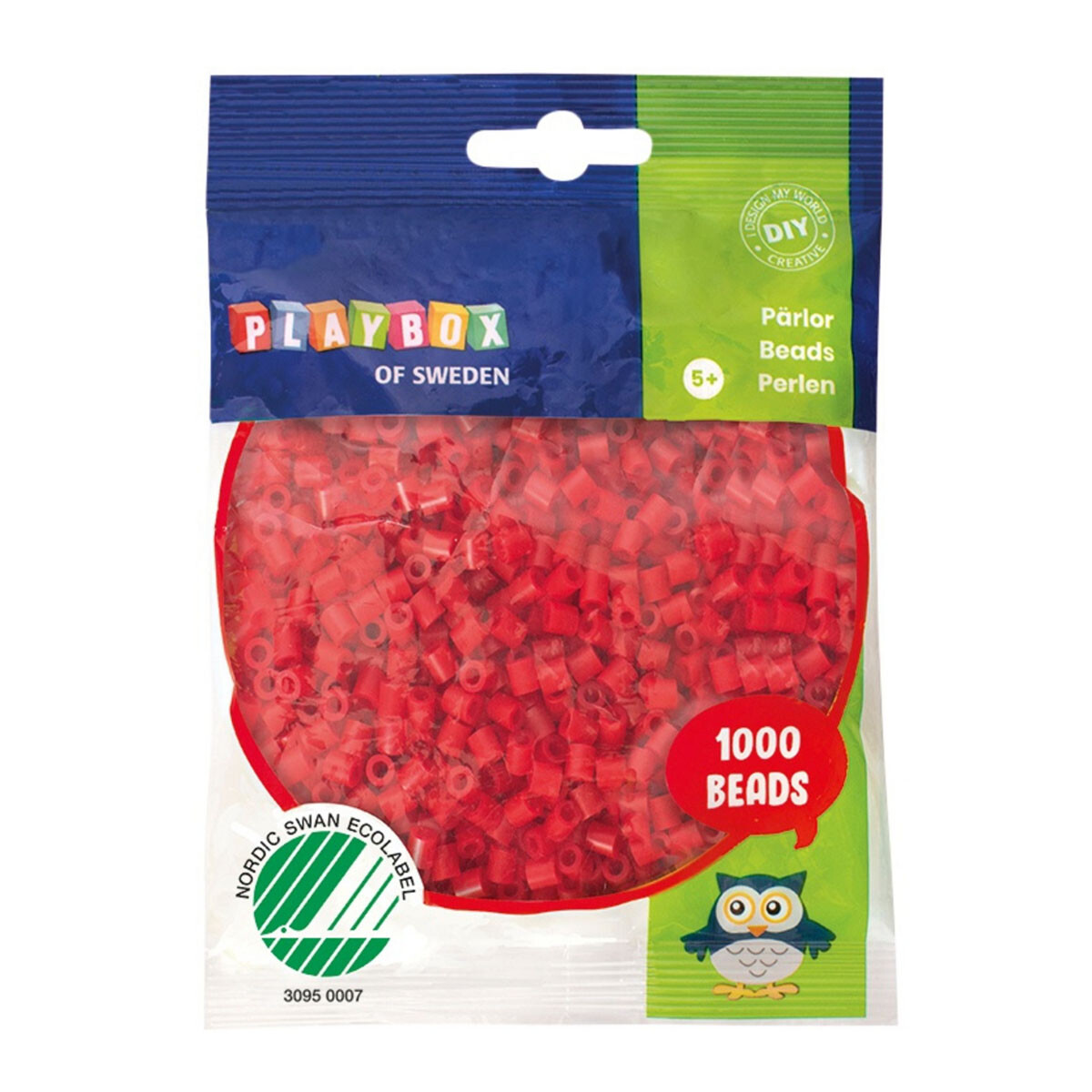 Cuentas para planchar 1.000 piezas Hama Beads Playbox - Rojo 