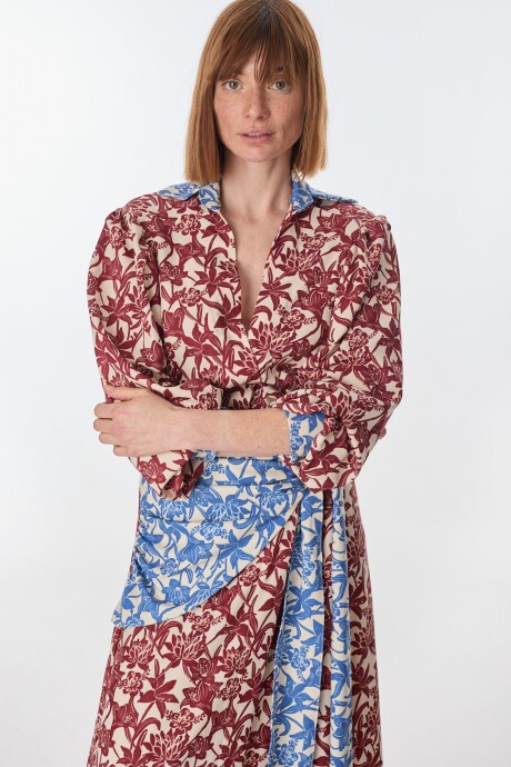 Camisa Print Estampa Flores