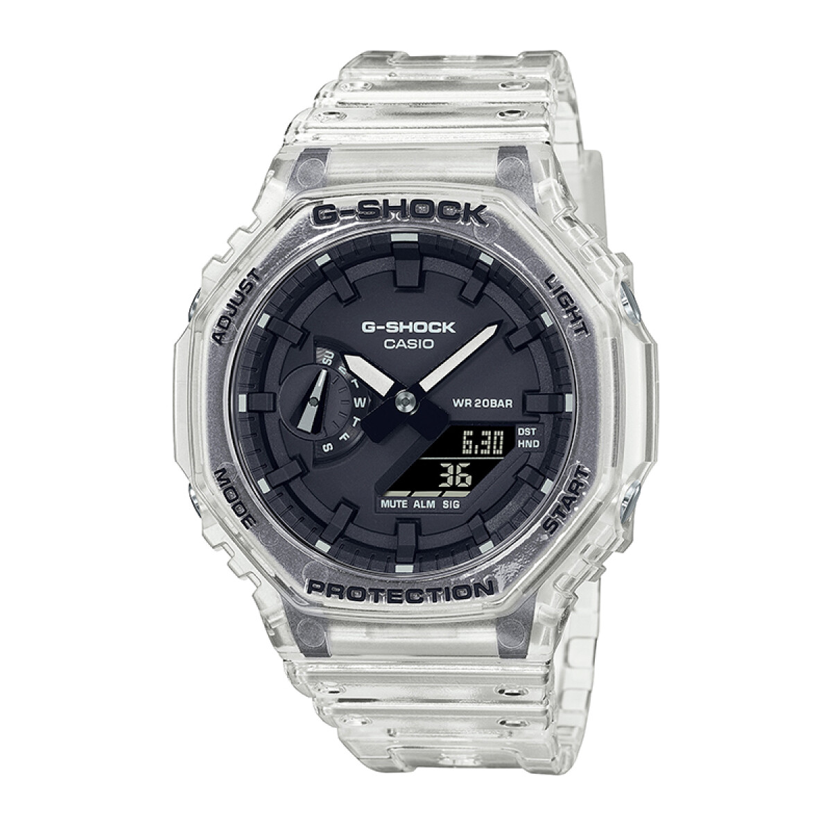 Reloj G-Shock deportivo transparente 