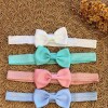 Set x4 Vinchas elásticas BUBA Blanco