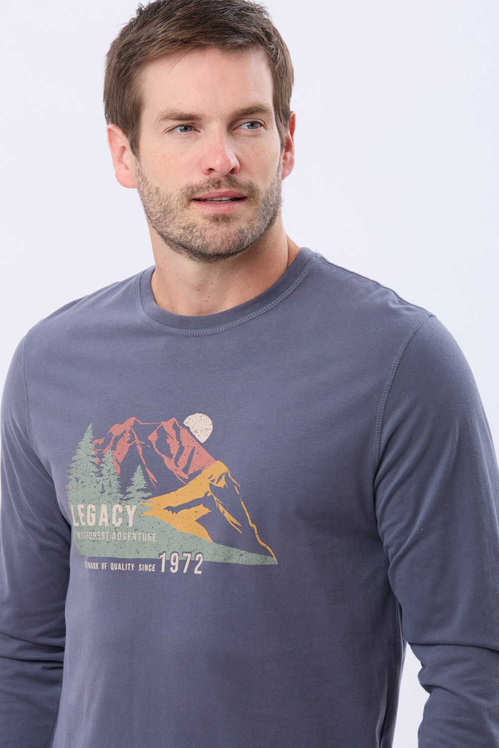 REMERA ESTAMPADA DE ALGODÓN INDIGO