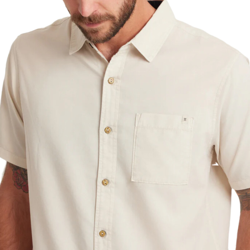 Camisa Roark Made To Fade - Beige Camisa Roark Made To Fade - Beige