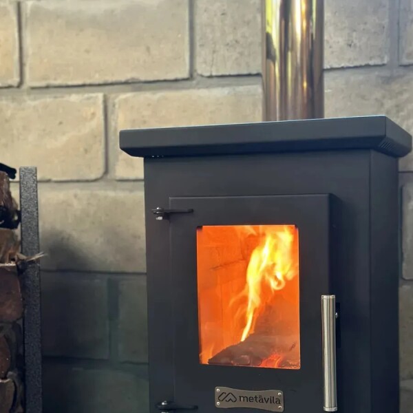 Calefactor A Leña Doble Comb Dublin 50m2 Kit Techo Metavila Calefactor A Leña Doble Comb Dublin 50m2 Kit Techo Metavila