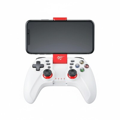 Joystick Inalambrico Havit G158BT Blanco Con soporte para celular Joystick Inalambrico Havit G158BT Blanco Con soporte para celular
