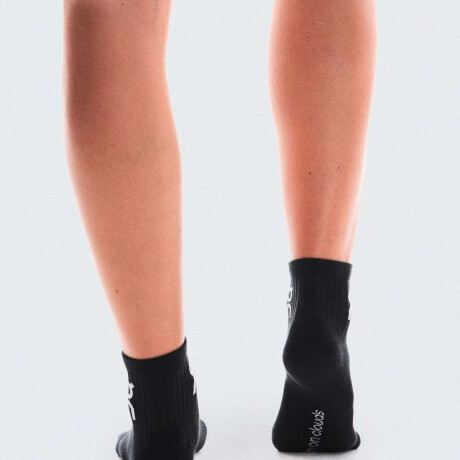 Medias Logo Alto 3P Unisex Negro