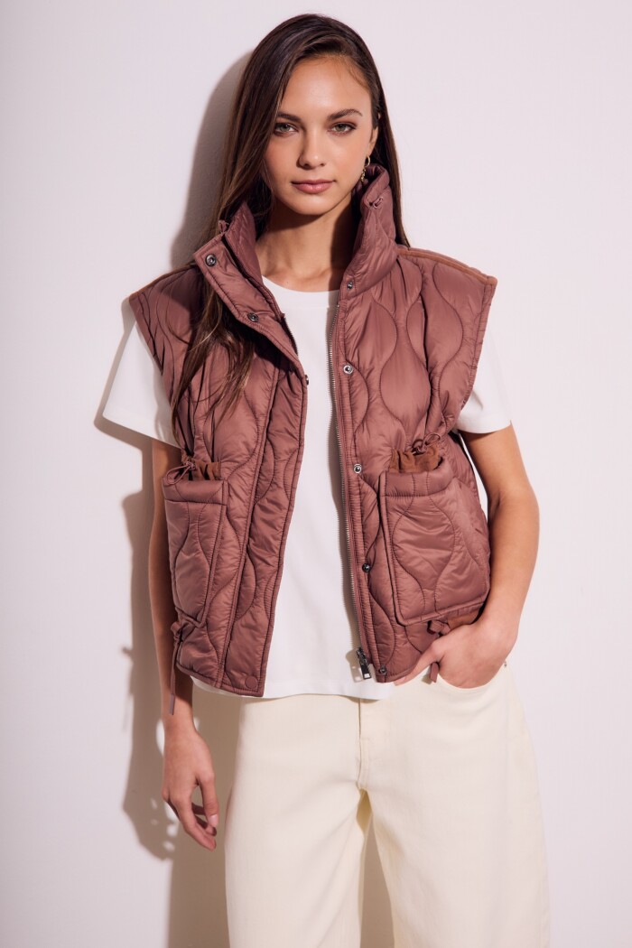 Chaleco Reversible Marrón