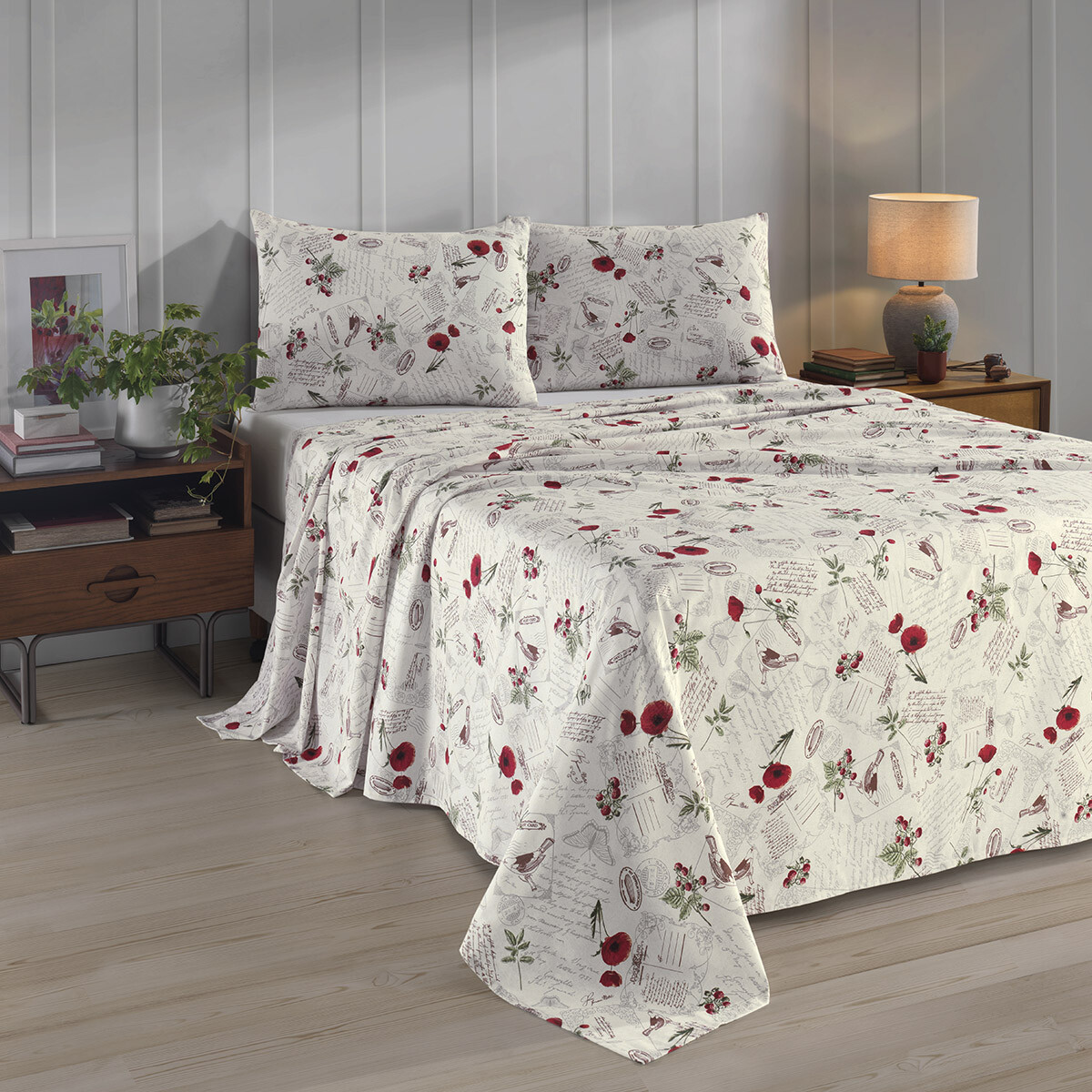 Juego Sábanas Queen Size Dohler 150 Hilos 100% Algodón - VERENA 01 