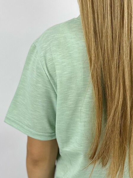 T-SHIRT SLOWLY C225 VERDE