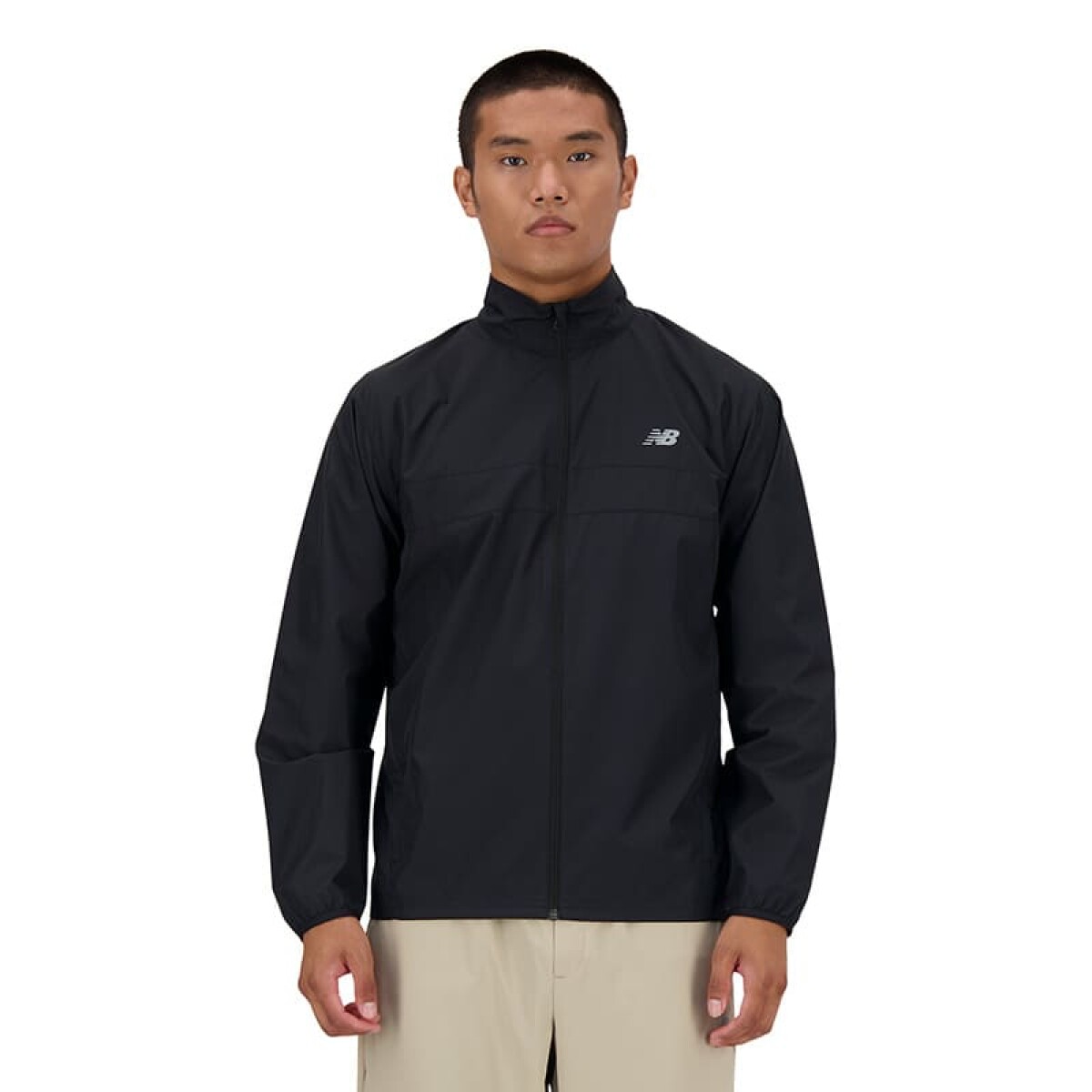 Campera New Balance Run de Hombre - MJ41243BK - Negro 