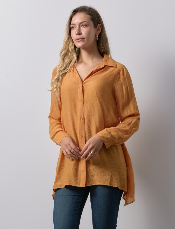 Camisa Larga ANARANJADO