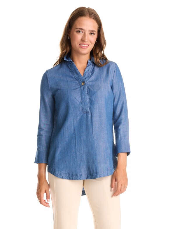 Blusa Lyocell Cuello JEAN