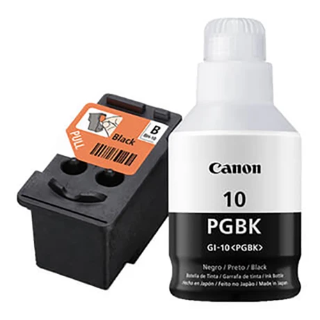 Canon - Kit Cabezal de Tinta + Botella de Tinta Negro BH-10 + GI-10 Pgbk 170 Ml. 001