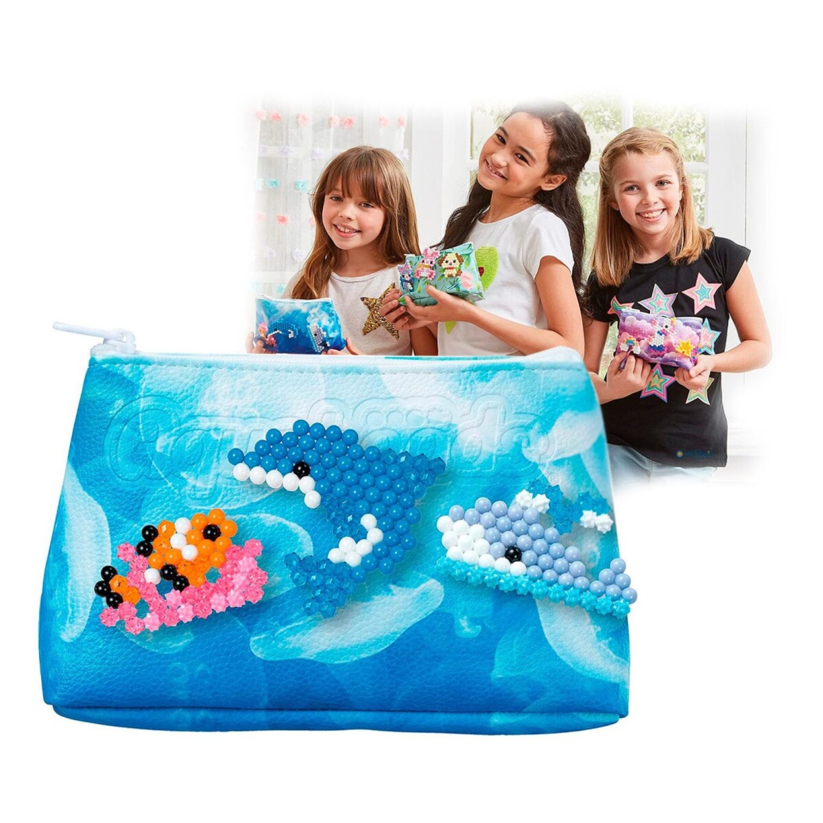 Aquabeads Decora Tu Bolso Vida Marina 500 Cuentas Juguete 