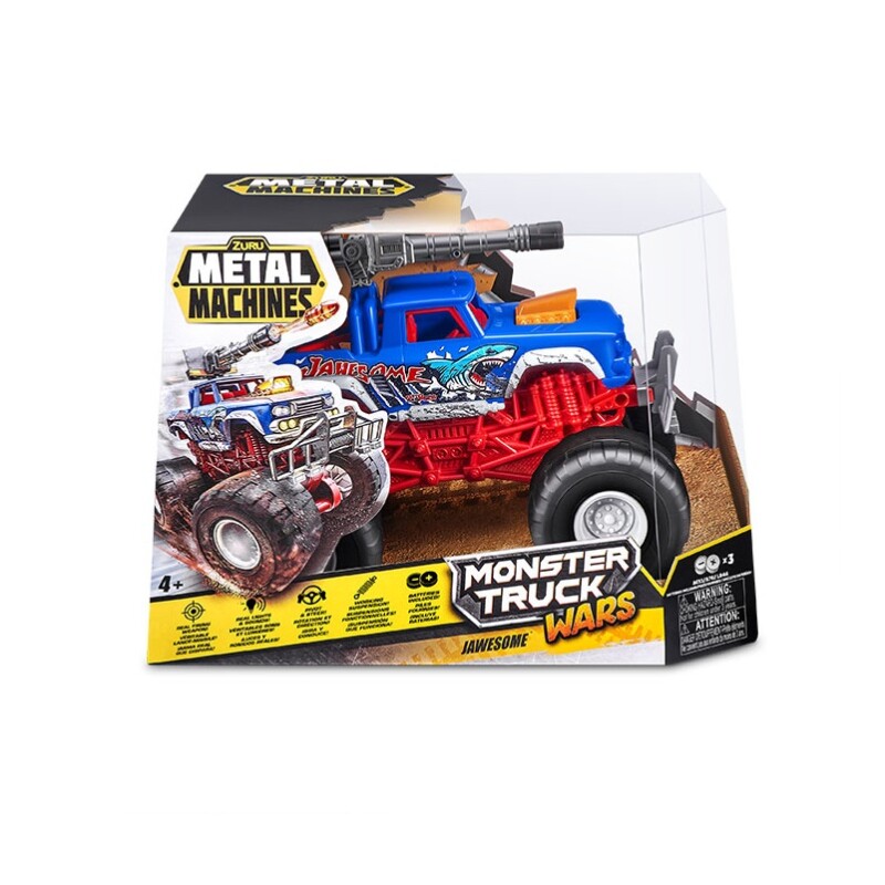 Metal Machines Monster Wheels Luces y Sonido ZURU METAL MACHINES MONSTERS WHEELES - 3 MODELOS