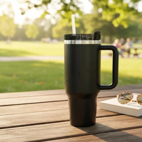 Vaso Térmico De Acero Con Asa 1L Medidas: Alto 26cm x Ø10cm Vaso Térmico De Acero Con Asa 1L Medidas: Alto 26cm x Ø10cm