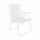 Silla Alta Plegable Soporta 110Kg Acero Liviana Lavable Mor Blanco