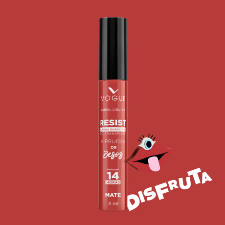 Labial Líquido Vogue Resist Disfruta 3ml Labial Líquido Vogue Resist Disfruta 3ml
