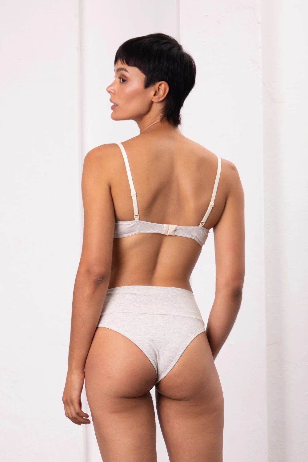 Culotte Gracia (B84) Algodón gris 2
