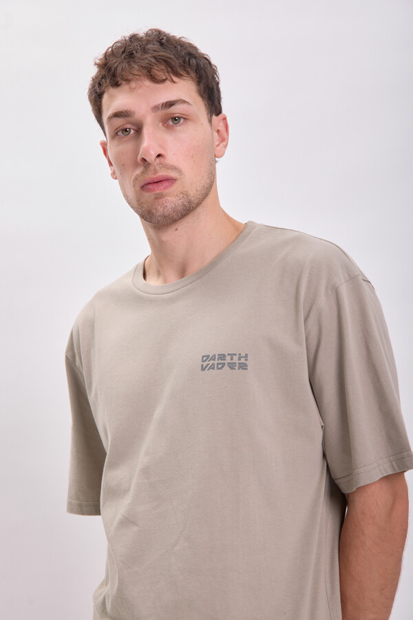 Remera oversize estampada Verde